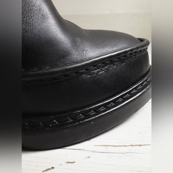 Ann Demeulemeester black slit wedge boots - Picture 5 of 9